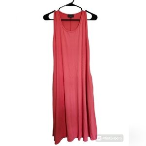 Scarlett Coral Ribbed Maxi dress